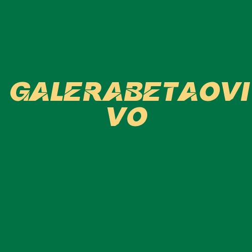 Logo da GALERABETAOVIVO